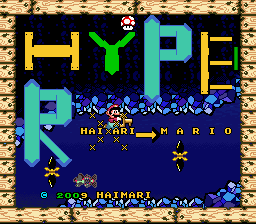 Hyper Mari World 3 Title Screen
